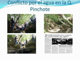 El Peñón (Santander), Quebrada La Grande.Esta submicrocuenca abastece de agua al municipio