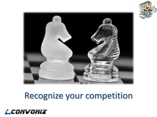 Recognize your competition
 
