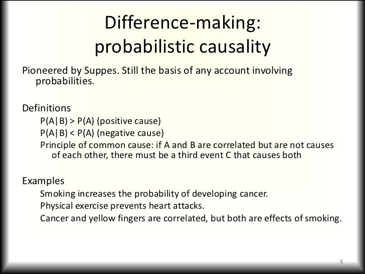 Many ways to say cause