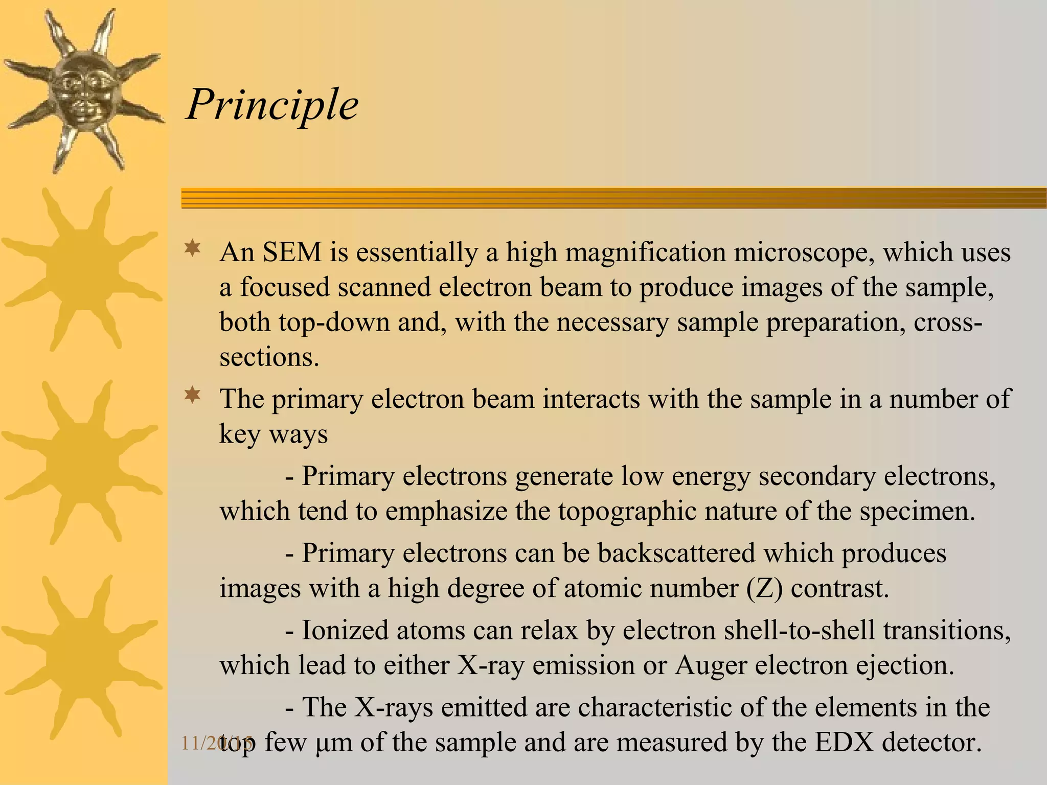 Scanning Electron Microscope- Energy - Dispersive X -Ray Microanalysis ...