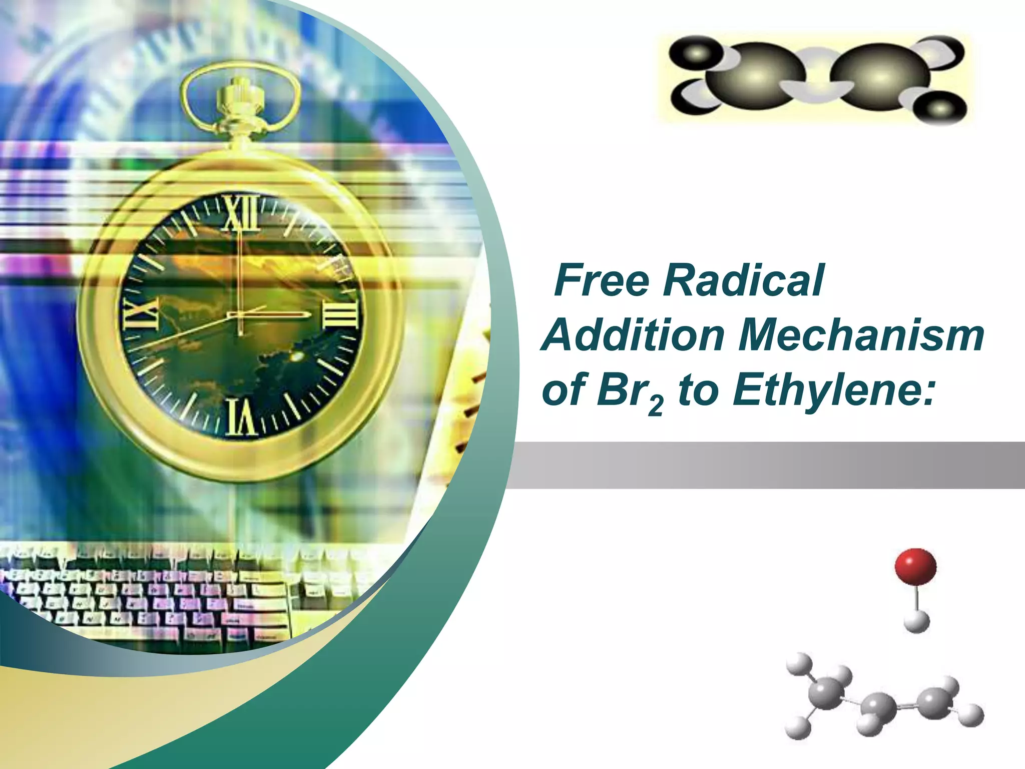 LOGO
“ Add your company slogan ”
Free Radical
Addition Mechanism
of Br2 to Ethylene:
 