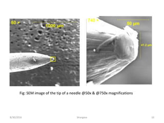 Scanning Electron Microscopy (SEM) lecture Slide 10