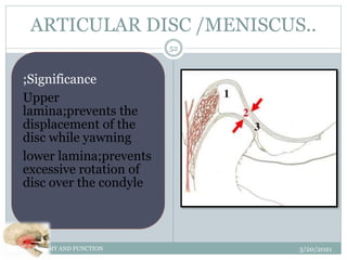 Temporomandibular joint | PPTX