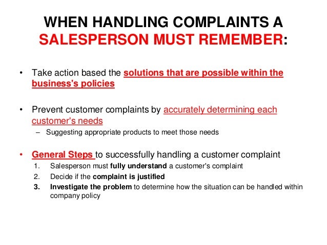 Handling complaints essay image