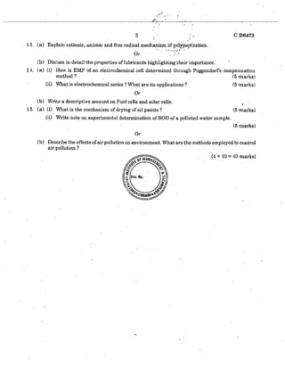 CIVIL ENGINEERING SEMESTER 1 & 2 QUESTION PAPER APRIL 2012