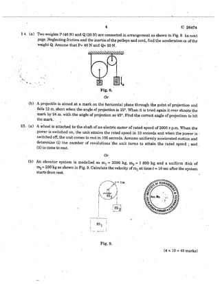 CIVIL ENGINEERING SEMESTER 1 & 2 QUESTION PAPER APRIL 2012