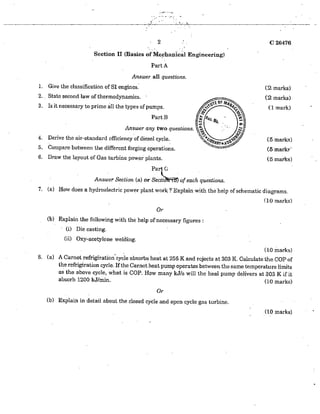 CIVIL ENGINEERING SEMESTER 1 & 2 QUESTION PAPER APRIL 2012