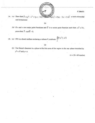 CIVIL ENGINEERING SEMESTER 1 & 2 QUESTION PAPER APRIL 2012