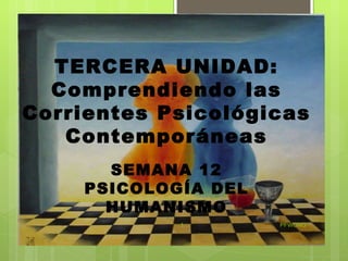 PFWONG TERCERA UNIDAD:  Comprendiendo las Corrientes Psicológicas Contemporáneas SEMANA 12 PSICOLOGÍA DEL HUMANISMO 