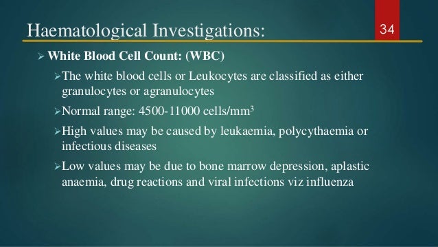 What could affect the normal range for white blood cells?
