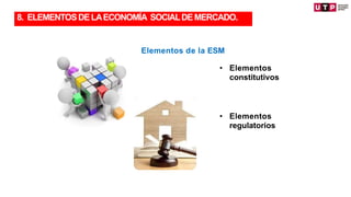 Elementos de la ESM
• Elementos
constitutivos
• Elementos
regulatorios
TRANSFORMACIÓN
8. ELEMENTOSDELAECONOMÍA SOCIALDEMERCADO.
 
