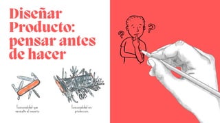 Diseñar
Producto:
pensar antes
de hacer
 