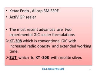 Glass Ionomer Cement | PPTX