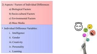 Individual Difference Type Individual Differences: Concept, Definition, Aspects, Dimensions ...