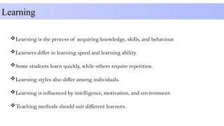 Individual Differences: Concept, Definition, Aspects, Dimensions ...