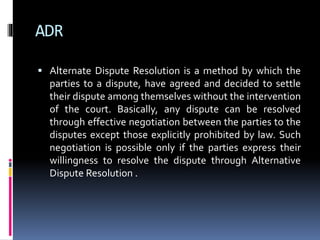 future of law- online dispute resolution | PPTX
