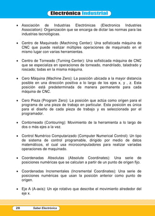 Electrónica industrial
28 Saber Electrónica
 