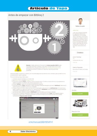 6 Saber Electrónica
Artículo de tapa
1 Art Tapa - Robotica Niños_lx1435.qxd 24/04/2018 10:20 Página 6
 