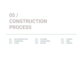 05 /
CONSTRUCTION
PROCESS
 