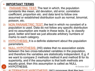 NON-PARAMETRIC TESTS by Prajakta Sawant | PPTX