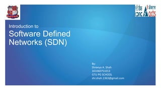 Software Defined Networks | PPTX