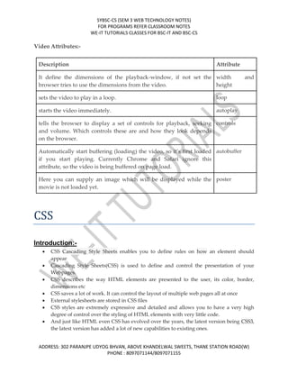 Sybsc cs sem 3 Web Programming unit 1 | PDF