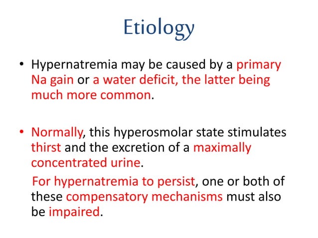 hypernatremia | PPT