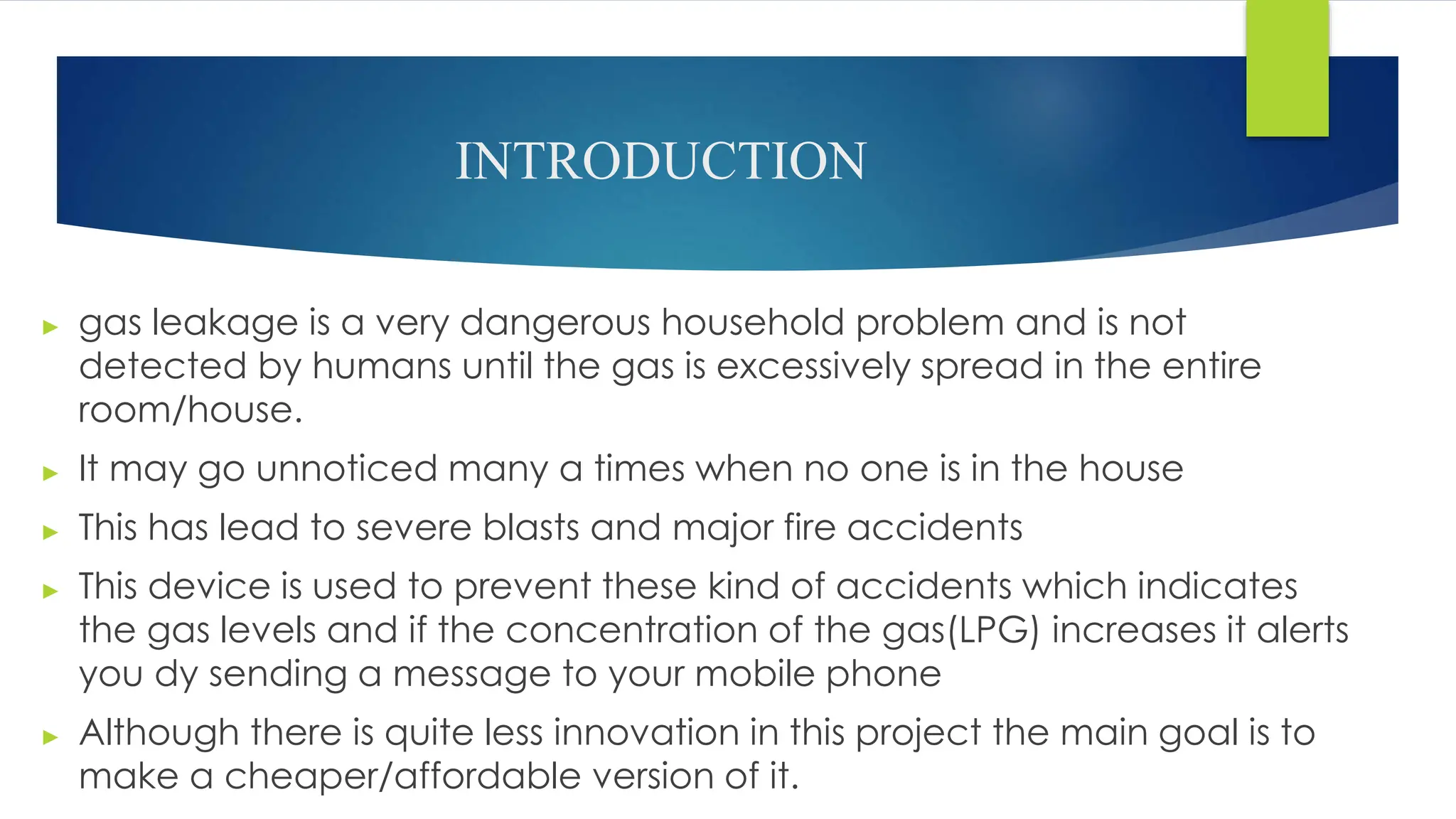 iot based gas leakage detection and control.pptx | Internet of Things ...