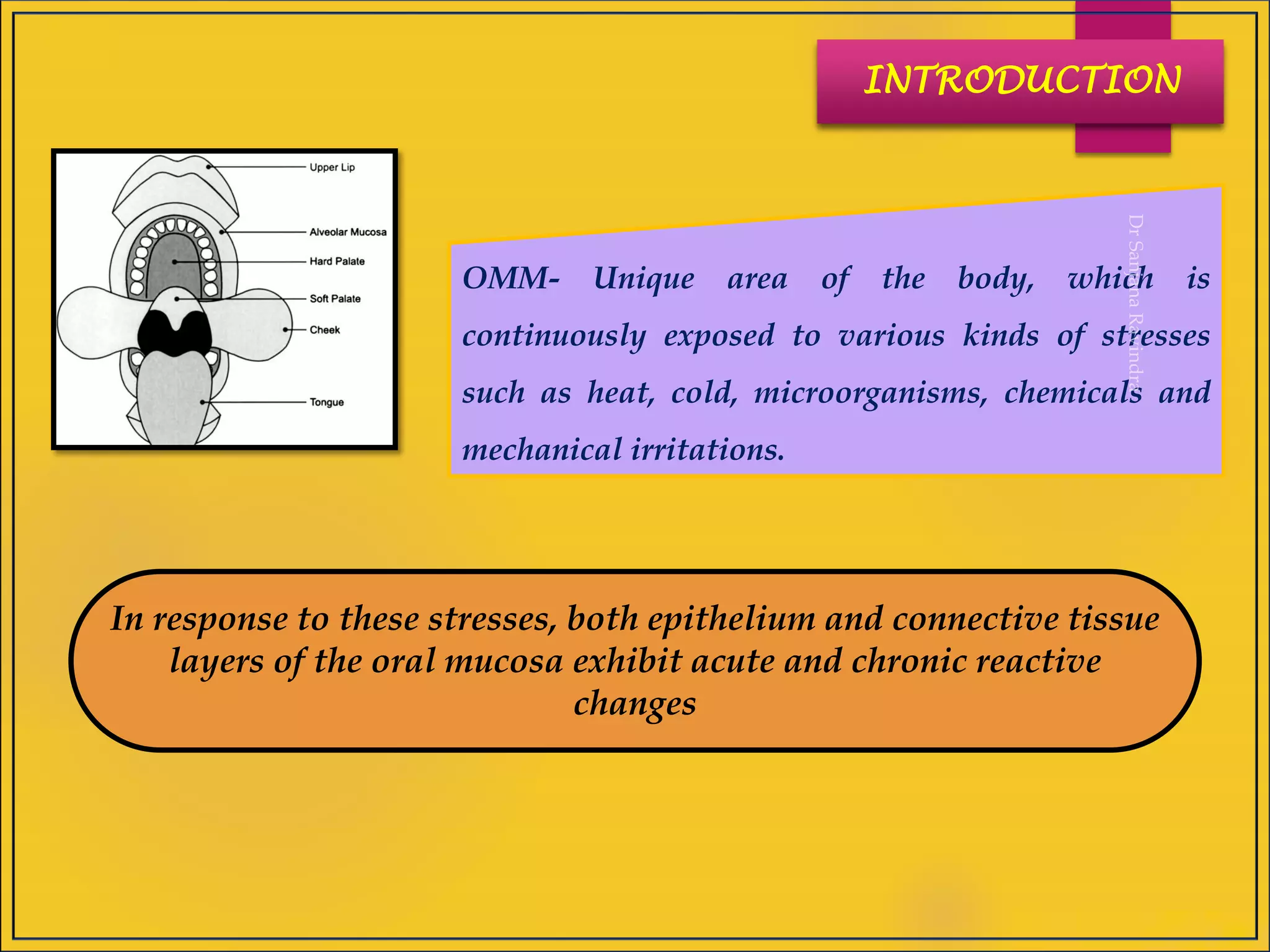 Oral Submucous Fibrosis - OSMF : Dr Sanjana Ravindra | PPT