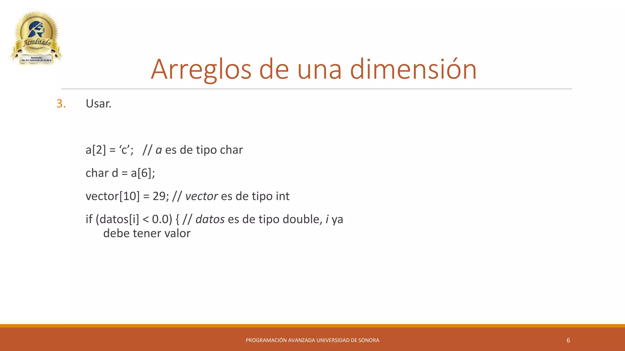 ARREGLOS EN JAVA, VECTORES Y MATRICES | PPT
