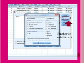 Pinchar en
estadisticos
 