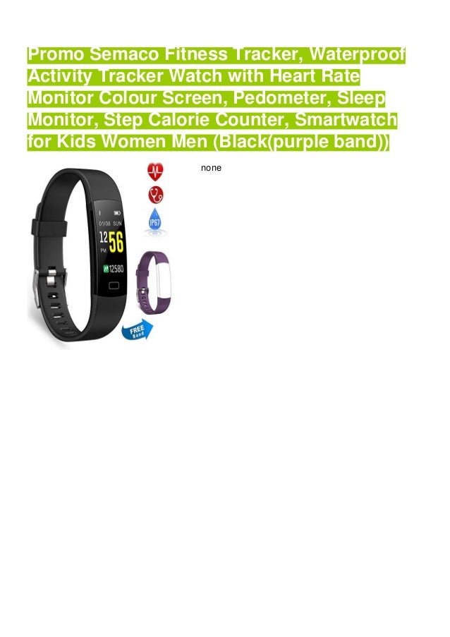 Smart Activity Wristband with Pedometer Calorie Tracking Sleep Monitoring Sports Bracelet for Kids Women Men Semaco Fitness Tracker