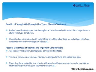 Semaglutide (Ozempic) injection for Type 2 Diabetes Management | PPTX