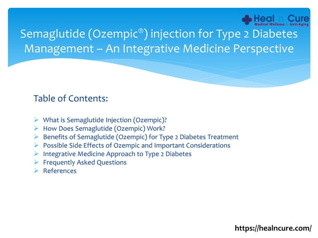 Semaglutide Ozempic Injection For Type 2 Diabetes Management Pptx Photo Inspiration