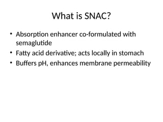 Semaglutide Drug Delivery Information Presentation | PPTX