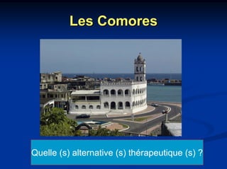 Les Comores




Quelle (s) alternative (s) thérapeutique (s) ?
 