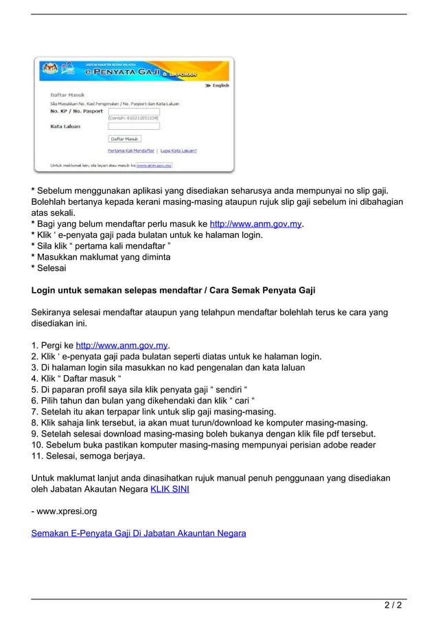 Semakan EPenyata Gaji Di Jabatan Akauntan Negara PDF