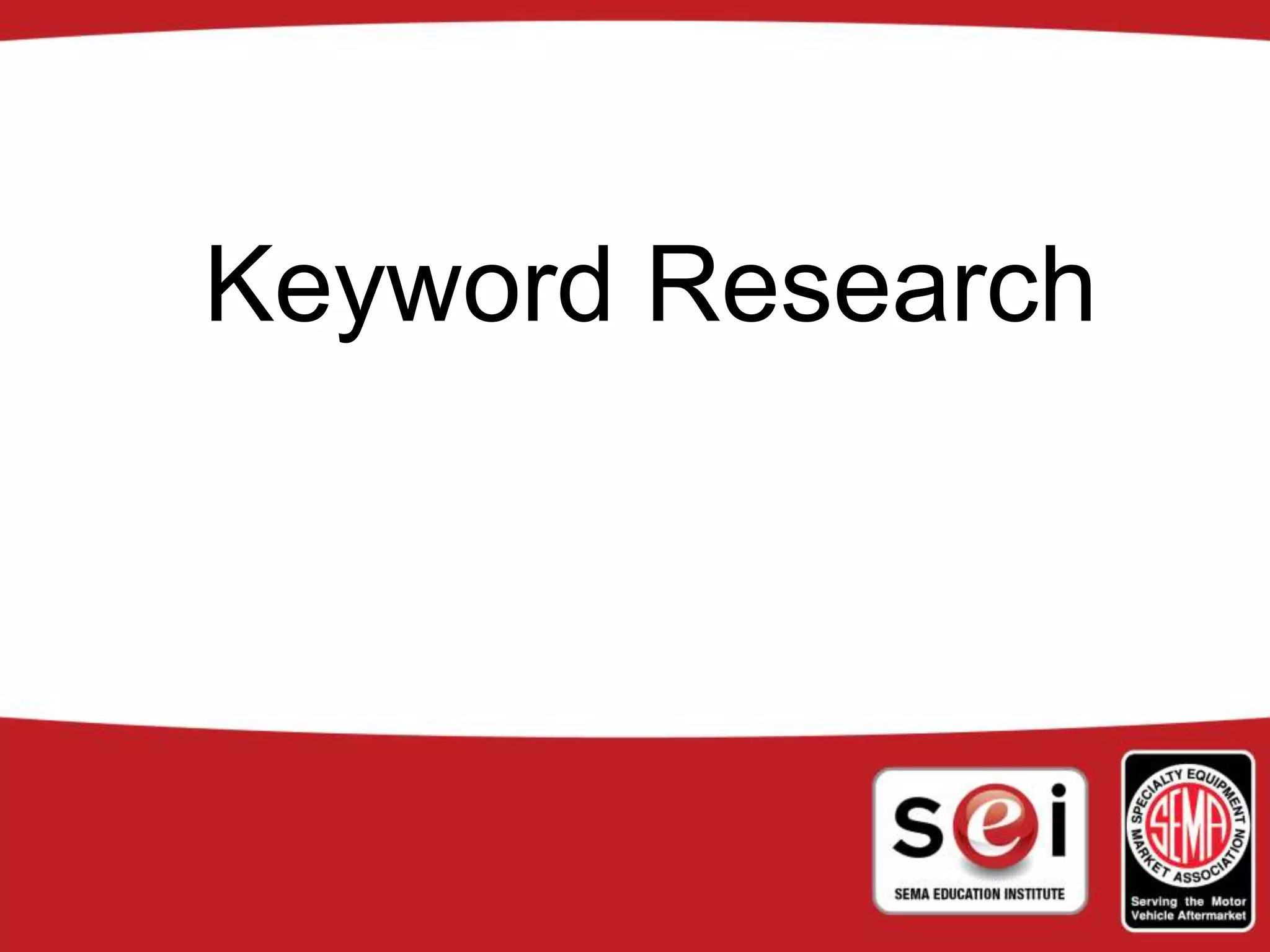 Keyword Research