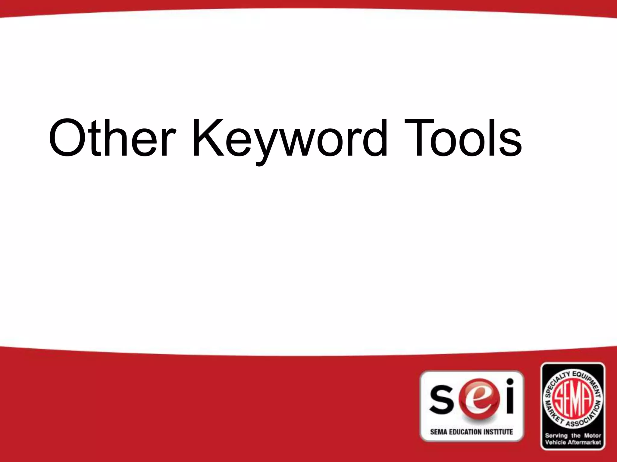 Other Keyword Tools
