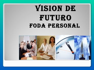 VISION DEVISION DE
FUTUROFUTURO
FODa pERSONalFODa pERSONal
 