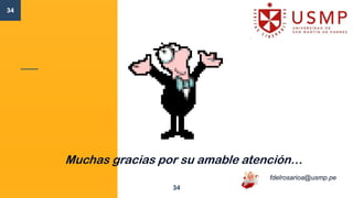 34
34
Muchas gracias por su amable atención…
fdelrosarioa@usmp.pe
 