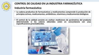 Importancia y Normas de Control de Calidad en la Industria Farmacéutica ...