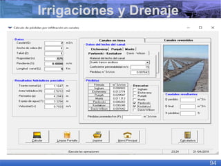 Irrigaciones y Drenaje
94
 