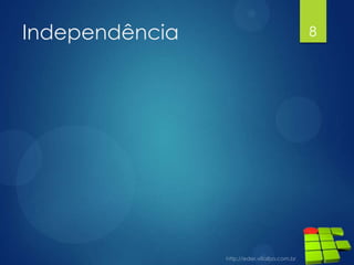 Projeção 8
CodProd Nome do Produto Preço CodDest Nome Destino
101 Melão 800 R$ 12 Miami
101 Melão 800 R$ 23 Tóquio
101 Melão 800 R$ 25 Londres
102 Morango 150 R$ 12 Miami
102 Morango 150 R$ 23 Tóquio
102 Morango 150 R$ 25 Londres
103 Maçã 120 R$ 12 Miami
103 Maçã 120 R$ 23 Tóquio
103 Maçã 120 R$ 25 Londres
Nome do Produto Nome Destino
Melão Miami
Melão Tóquio
Melão Londres
Morango Miami
Morango Tóquio
Morango Londres
Maçã Miami
Maçã Tóquio
Maçã Londres
Operação que extrai colunas de uma
tabela.
Select NomeProduto, NomeDestino
from RelVendas
 