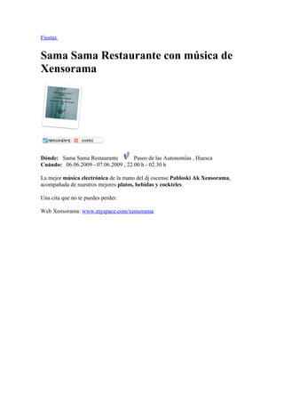 Semana del 4 al 11 de Junio