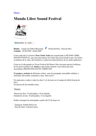 Semana del 4 al 11 de Junio