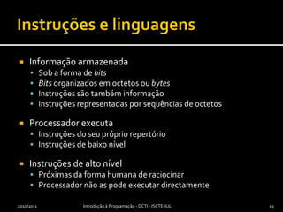 Estrutura exacta do hardware varia