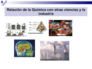 Relación de la Química con otras ciencias y la industria 
