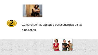 Comprender las causas y consecuencias de las
emociones
2
 