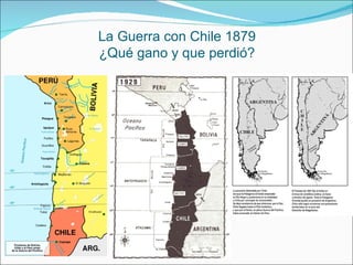 La Guerra con Chile 1879
¿Qué gano y que perdió?
 